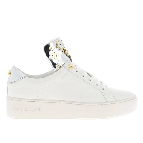 michael kors white designer sneakers